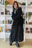 Paloma Pouf Layering Dress Black